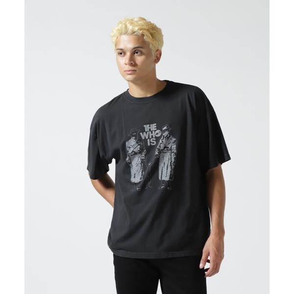 REMI RELIEF レミレリーフ バンダナTシャツ クルーネック ブラック