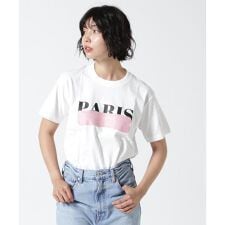 DROIT BELLO（ドロイトベロ）ピンクブラッシュPARIS Tシャツ