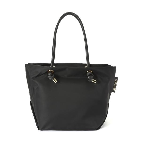 VIOLAd'ORO (ヴィオラドーロ) アバカ製 2WAYレザーポケットトートM