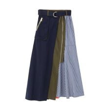 Risley(リズレー) 別注ベルト付アシンメトリーフレアスカート