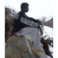 DISCOVERED(ディスカバード) 別注 CROCHET SLEEVE SWEAT