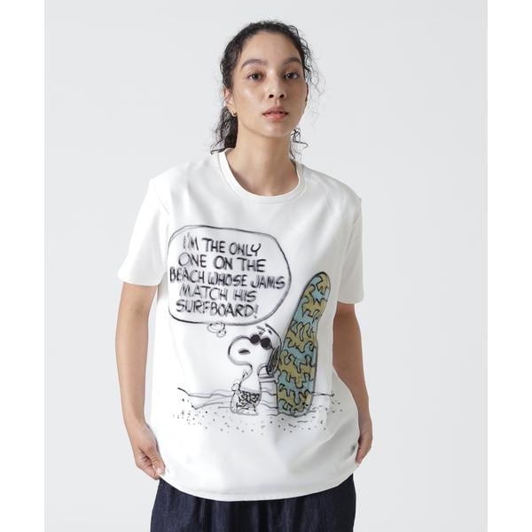 TRIPPY ART(トリッピーアート）SNOOPY ON THE BEACH 3D TEE | ビー