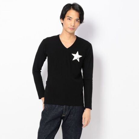STUD MUFFIN［スタッドマフィン］スタースカルワッペン付V 