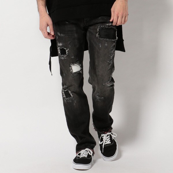 L.G.B. ルグランブルー レザーパッチクロスデニム hyde 長渕剛