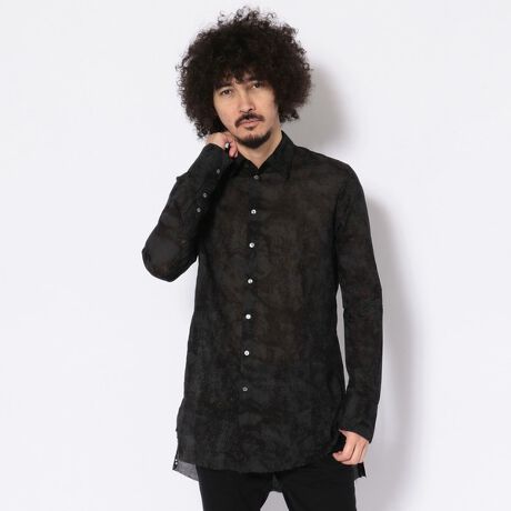 KMRii／ケムリ／SNAKE LS SHIRT／スネーク柄ロング 