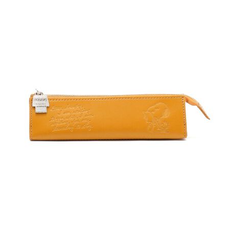 PEANUTS ／スヌーピー／ 革製 レザー レター柄ペンケース 