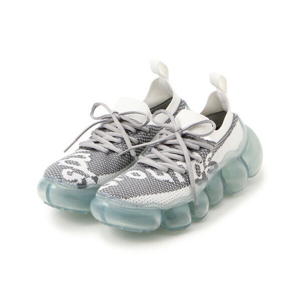 grounds ホワイト メッシュスニーカー ハイカット grounds