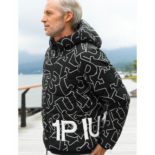 1PIU1UGUALE3 RELAX／ LETTERING DOWN JACKET／ダウンジャケット