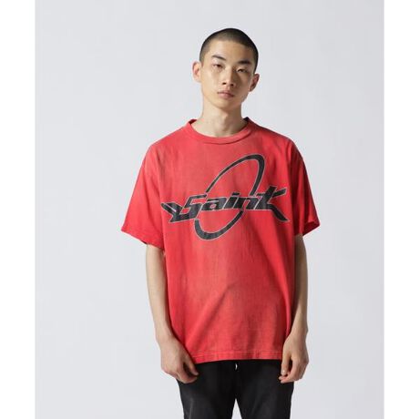 SAINT MICHAEL／セント マイケル／SS TEE S.CIRCLE／RED | ロイヤル  