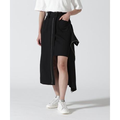 LIMI feu／リミ フゥ／W Gabardine Layered Tight Skirt | ロイヤル  
