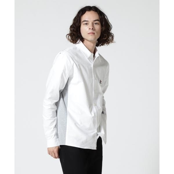 ムータマリンバンドカラーシャツ