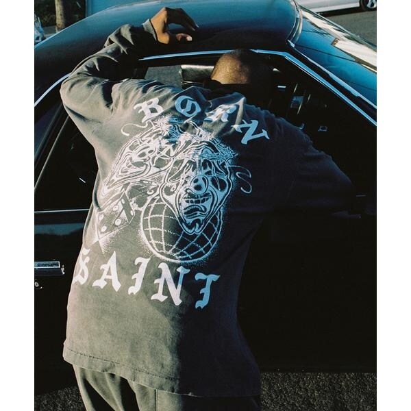 SAINT MICHAEL × BORN X RAISED LS TEE