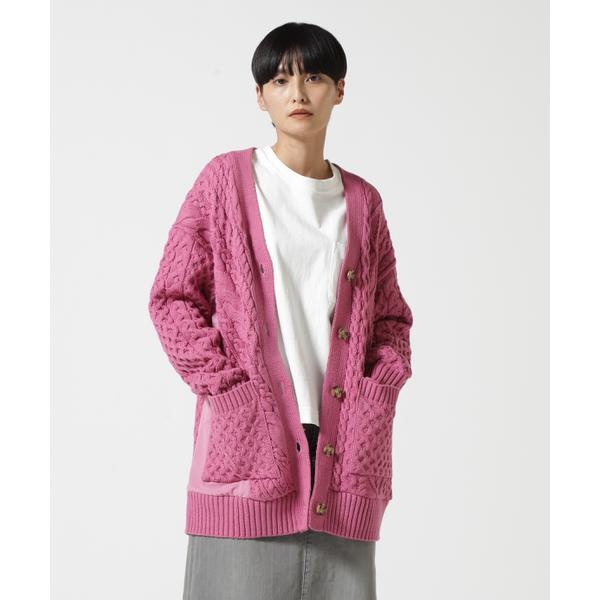 AULA AILA／アウラアイラ／CABLE KNIT CARDIGAN | ロイヤルフラッシュ