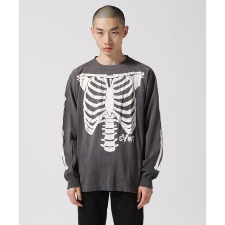 SAINT MICHAEL／セント マイケル／ヴィーローン BONE ロングスリーブT  