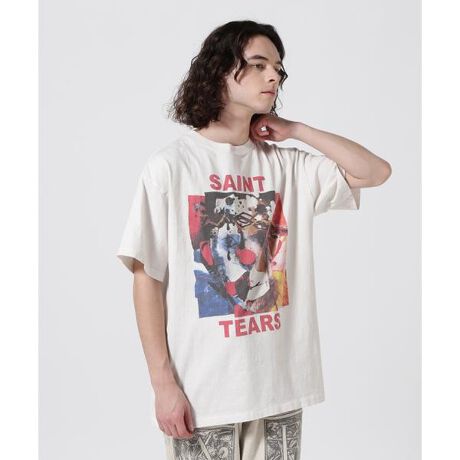SAINT MICHAEL／セント マイケル／DENIM TEARS／CLOWN_SS TEE／WH  