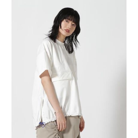UN3D.／アンスリード／POCKET DOCKING DRAWSTRING T-SHIRT | ロイヤル 
