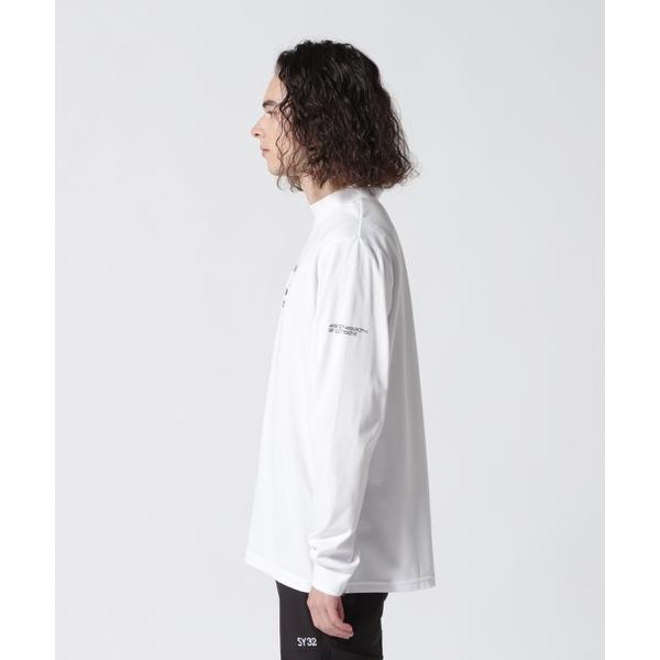 SY32 by SWEETYEARS ／MOCK NECK CRIMPING L／S TEE | ロイヤル