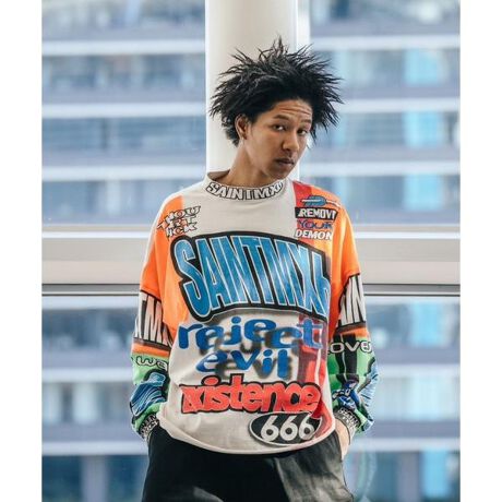 SAINT MICHAEL／セント マイケル／LS TEE／MOTOCLOSS／WHT | ロイヤル 