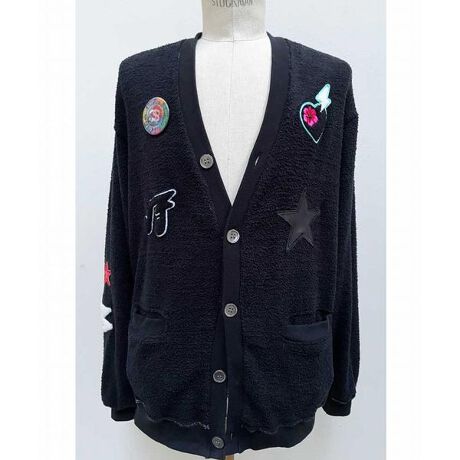 FranCisT_MOR.K.S.／MOCOMOCO LETTERED CARDIGAN | ロイヤルフラッシュ 
