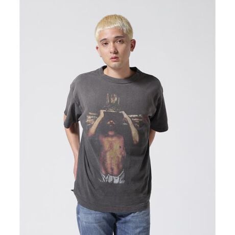 SAINT MICHAEL／セント マイケル／SS TEE／WE LIVE HELL／BLACK 