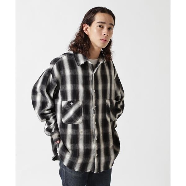 SAINT MICHAEL/セント マイケル/FRNNL SHIRT/CHECK/BKxWT SAINT MICHAEL/セント マイケル/FRNNL SHIRT/CHECK/BKxWT