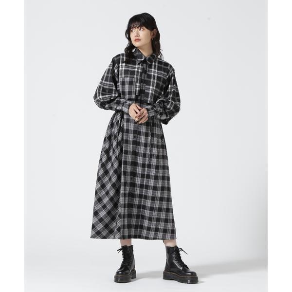 AULA AILA／アウラアイラ／DRAWSTRING LONG SHIRT ONE PIECE