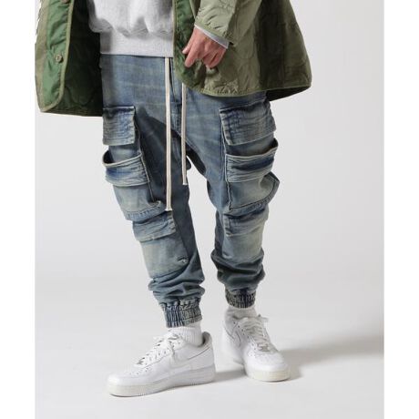 A.F ARTEFACT／Stretch Denim Sarouel Easy | ロイヤルフラッシュ 