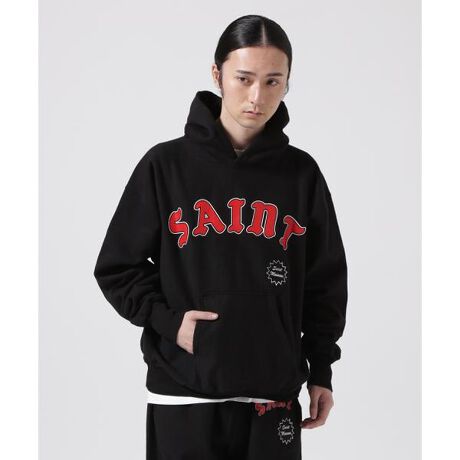SAINT MICHAEL／セント マイケル／HOODIE／ARCH SAINT／BLACK 