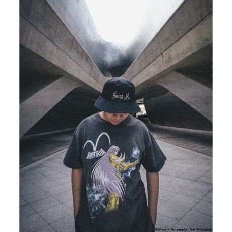 SAINT MICHAEL／セント マイケル／聖闘士星矢／SS_SS TEE／MU／BLACK 