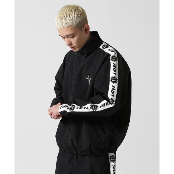 セイントマイケル 黒 ナイロンジャケット