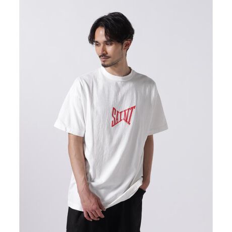 SAINT MICHAEL／セント マイケル／SS TEE／RIBON SAINT／WH＋RD 
