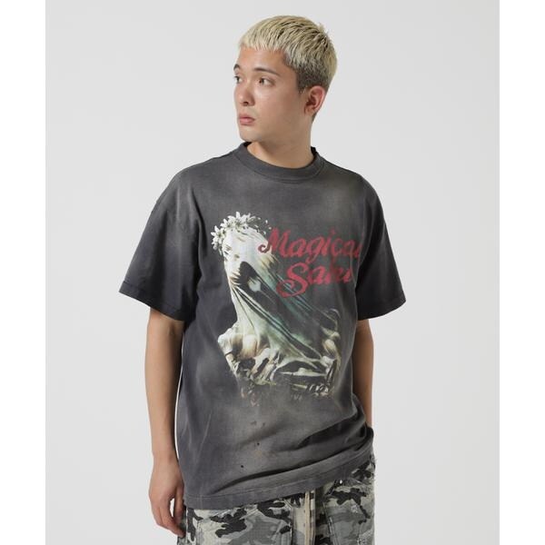 SAINT MICHAEL／セントマイケル／SS TEE／MAGICAL SAINT／BLK