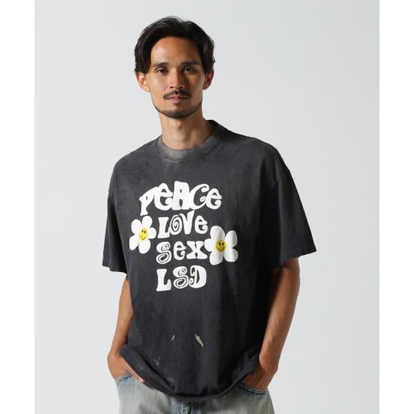 ★お求めやすく価格改定★ READYMADE／レディーメイド／SS T-SHIRT PEACE／BLACK トップス