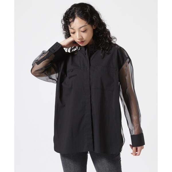 AULA AILA（アウラアイラ）ボアメッシュパーカー AULA AILA