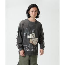 SAINT MICHAEL／セント マイケル／PT_LS TEE／PLUTO／BLACK