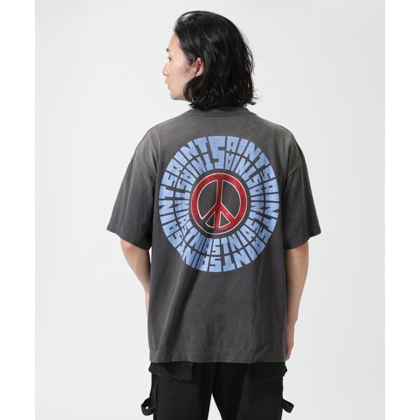 セントマイケルSS TEE / IDEOLOGICAL/ BLK SAINT MICHAEL／セント マイケル／SS TEE／IDEOLOGICAL／BLACK