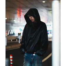 FR(13)NDS／フレンズ／FAKE LEATHER HOODIE