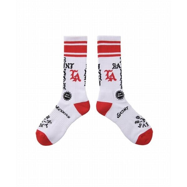 SAINT MICHAEL／セントマイケル×ボーンXレイズド／BR_SOCKS／ST