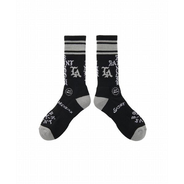 品質満点 SAINT MICHAEL／セントマイケル×ボーンXレイズド／BR_SOCKS／ST レッグウェア