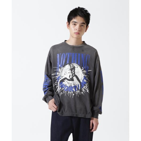 SAINT MICHAEL／セントマイケル／KK_LS TEE／NOTHING IMP／BLACK