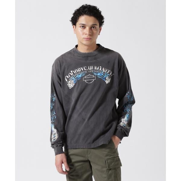 セントマイケル ロンT LIVE IN HELLファイヤーパターン Saint Mxxxxxx