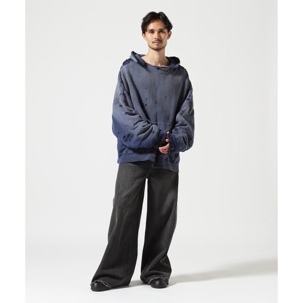 READYMADE／レディーメイド／DOUBLE FACE HOODIE／NAVY