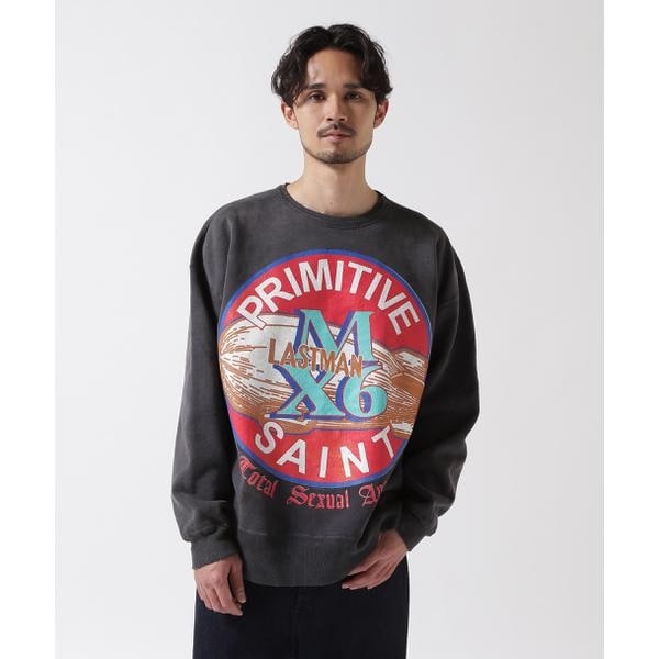 SAINT MICHAEL／セントマイケル／SP_CREW SWEAT／QUEEN／GRAY