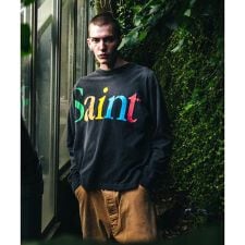 SAINT MICHAEL／セントマイケル／LS TEE BLACK