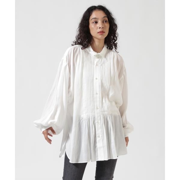 [}C]SHARE SPIRIT^VFA[Xsbg^BALLOON BLOUSE/CtbViROYAL FLASHj zCg