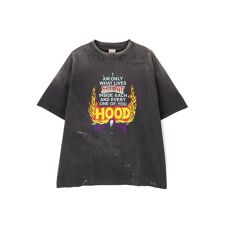 SAINT MICHAEL／セントマイケル／NH SS TEE STHD.HOOD BLACK | ロイヤルフラッシュ(ROYAL FLASH)