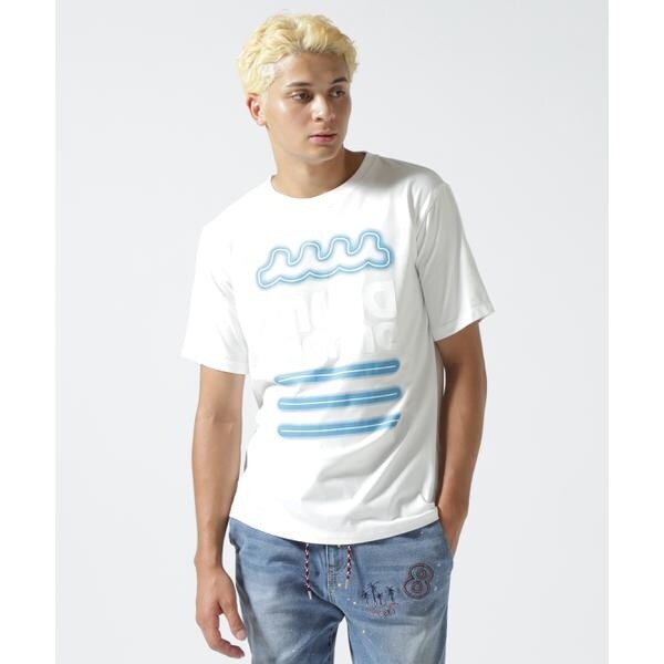 muta MARINE／ムータ マリン／別注 NEON WAVE SS TEE | ロイヤル