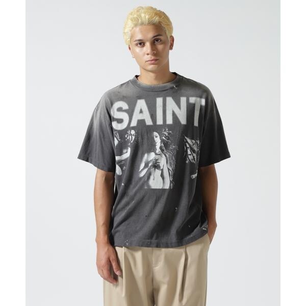 SAINT MICHAEL／セントマイケル／JOKER BTM SS TEE BLACK