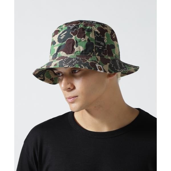 [�}���C]SAINT MICHAEL×A BATHING APE�^SS_AP BUCKET HAT/���C�����t���b�V���iROYAL FLASH�j �A�U�[3
