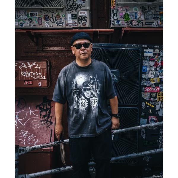 SAINT MICHAEL／セントマイケル／GS_SS TEE／惨家-zange-／BLACK